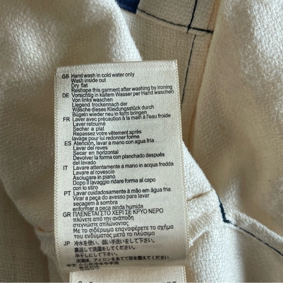 Scotch & Soda cream button down shirt with blue top stitching 30712 - Picture 6 of 6